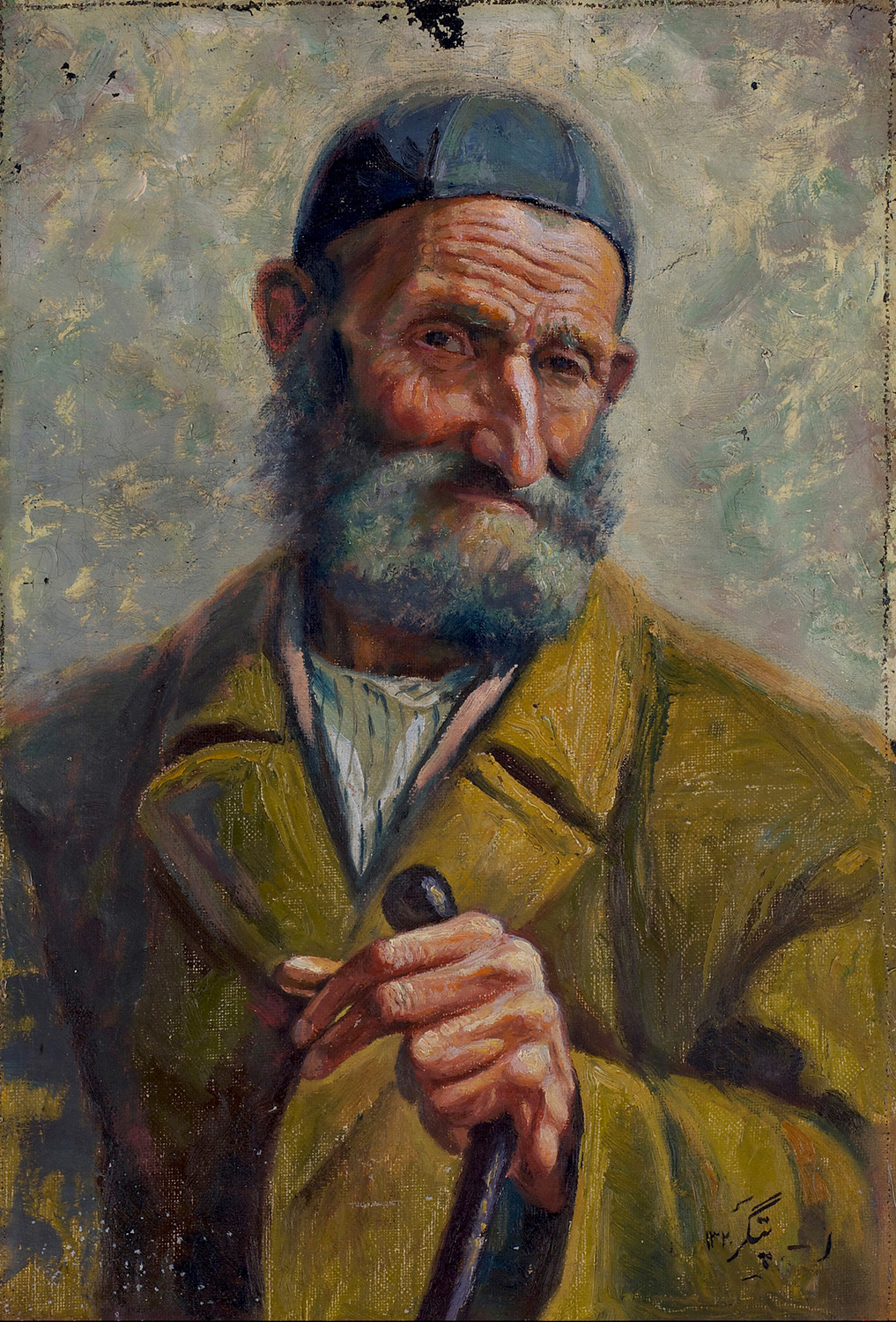 اصغر پتگر - ۱۳۲۰- بدون عنوان (رنگ و روغن، ۳۲*۴۷)